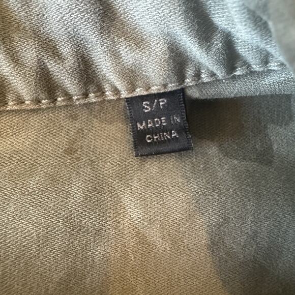 ATM Anthony Thomas Melillo Shirt Dress S Camo Pockets Stretch Cotton Military - Picture 9 of 15